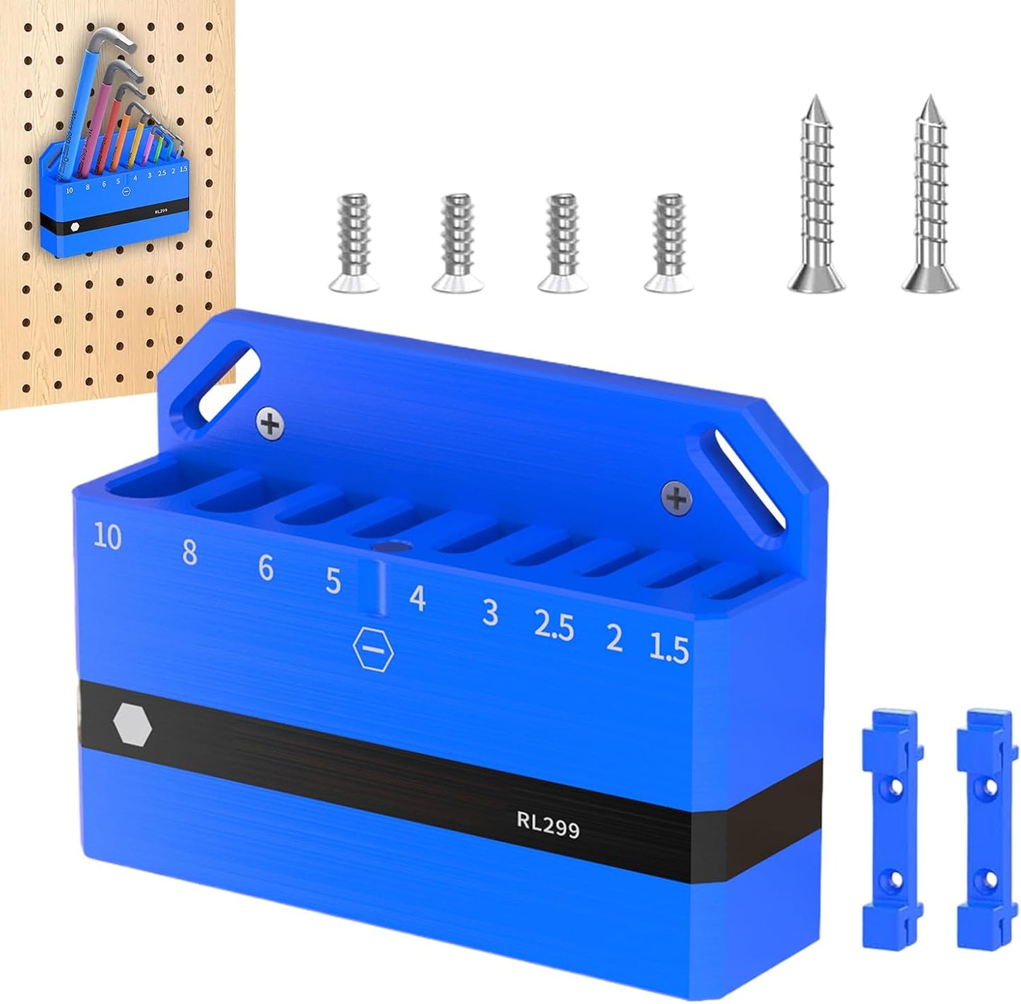 Porte-outils magnétique mural - organise clés, vélo, garage