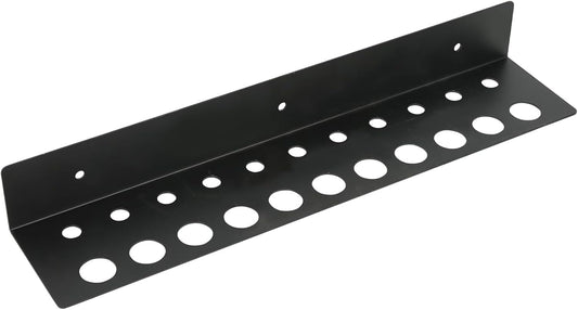 Porte-tournevis mural acier 40x8x5cm noir – organise garage/établi