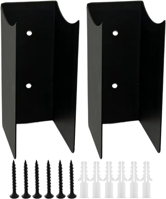 Générique Range-outils de jardin | Rack mural en acier antidérapant 2 pièces | Rangement d'atelier garage | Pour sous-sol, maison, magasin de bricolage, remise, jardin, pelouse, camping-car, sports