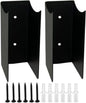 Broom Holder Wall Mount, 2 Piece Steel Tool Organizer, 12x7x5cm antidérapant Grip with Industrial Style, Heavy Duty Steel with Durable Build, Garage Organization for Workshop Shed