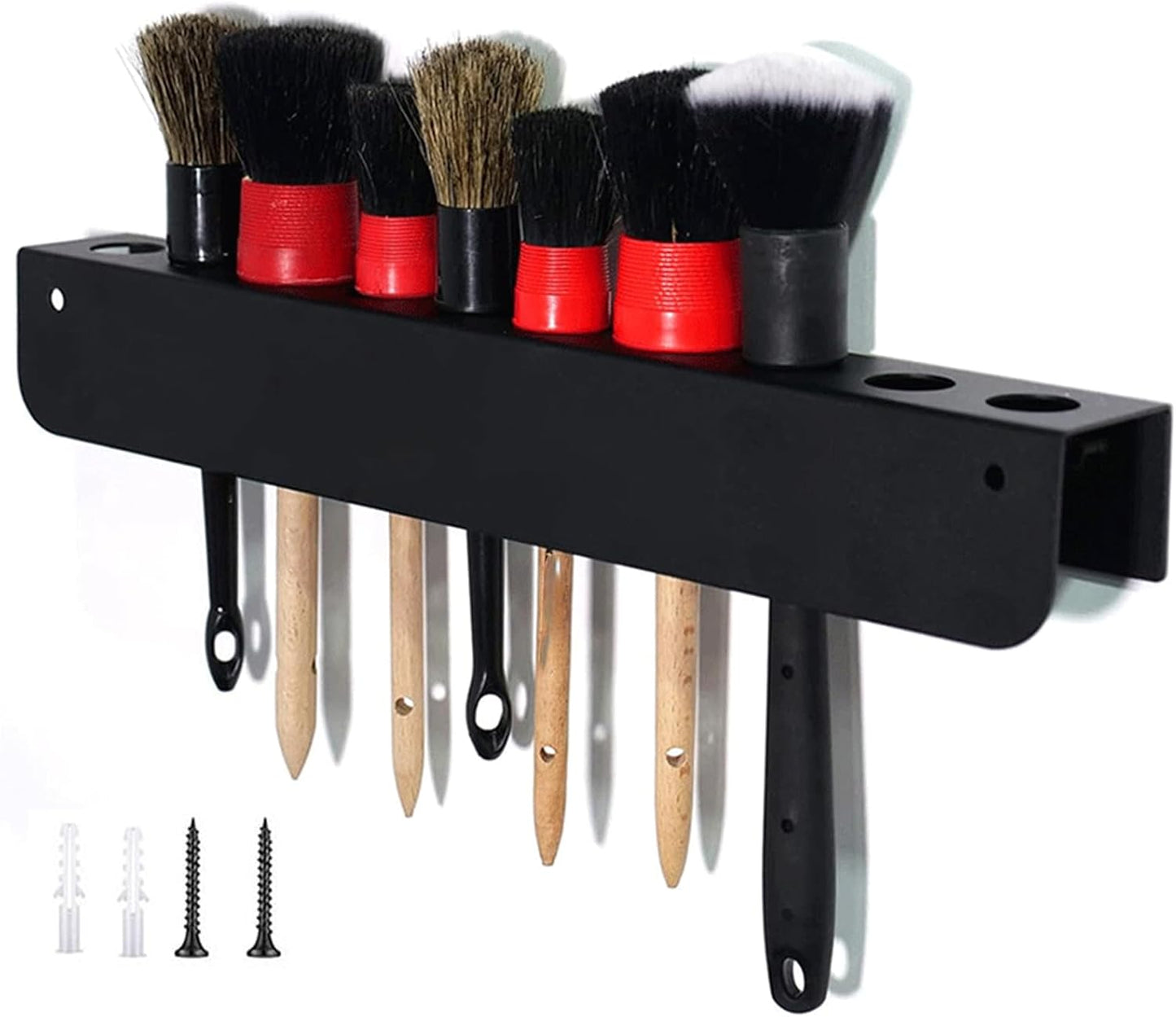 Générique Organisateur De Brosses De Détail,Support Mural d'Organisation d'Outils Automobiles | Organisation Garage Rangement Intérieur Extérieur Pour Peinture Van Jardin