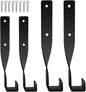 Chainsaw Holder, Tool Storage Rack, Garage Wall Mount, Vertical Steel Frame Heavy Duty Support Black Finish Ideal for Shed Truck Workshop, 1.18x1.5x8.98 Inches