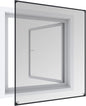 Windhager 03389 Magnetic Window Mosquito Net 100 x 120 cm No Drilling Magnetic Mosquito and Insect Protection for Windows Easy Installation Anthracite
