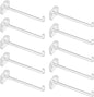 sourcing map Lot de 10 mini crochets transparents en acrylique de 8,3 cm pour étagères de supermarché, magasins de détail, organisation