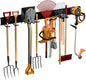 Pièces Accroche Balai Mural, Porte Balais Mural Emplacements et Crochets, Support Balais Mural Cintre de Rangement pour Buanderie, Jardin, Garage,C40 x 15.42 x 10 cm