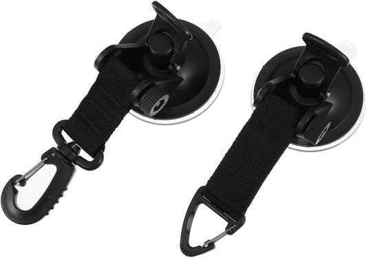 Crochets à ventouse Gatuida 2pcs Noir - robustes légers pour extérieur et voyage