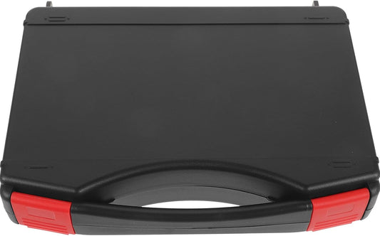 Toyvian Boîte à Outils Petite Mallette Portable Noire en Plastique Rigide, Résistante aux Chocs Chutes Rangement Transport D'outils