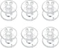 uxcell Lot de 6 tendeurs de store plissés pour fenêtre de camping-car - Accessoire de rideau de jour/nuit - Transparent