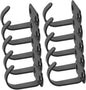 Lot de 10 crochets muraux noirs, fer robuste, charge lourde, cuisine salle de bain