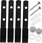 VICASKY 4 Ensembles Metal J Hooks Heavy Duty Wall Mounted Utility Hangers For Bow Storage Garage Organizer Tool Display Holder