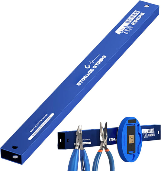 Organisateur Magnétique d'Outils,Organisateur Mural d'Outils Renforcé | Acier Inoxydable Haute Résistance, Organisation d'Atelier et Accessoires Gain de Place pour Établi, Cuisine, Appartement