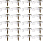 Gatuida Kit de Fixation pour Miroir 60 Clips Transparents Vis en Plastique Clips Suspendre pour Verre Pinces pour Porte de Placard en Verre Installation sans Perçage pour Maison et