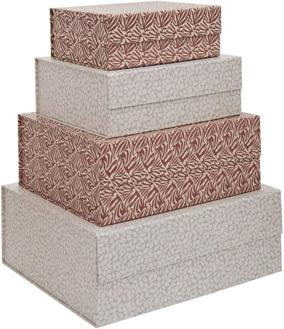5five - lot de 4 boîtes de rangement 25/30/35/40cm magnetbox
