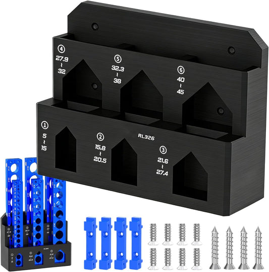 Râtelier de rangement pour outils,Porte-objets Mural à 6 Compartiments - Range-Serre-joints d'Atelier,pour garage atelier abri maison