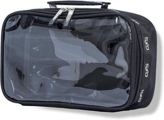 GlamRoller Pouch Sacs Inlay 300 x 175 x 85 mm, Sac à Maquillage recouvert de PVC avec Couvercle Transparent