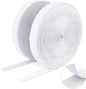 Double Sided Hook and Loop Tape, 20MM x 8M Self Adhesive Tape, Heavy Duty Tape, Interlocking Tape for Photo Frame, Mosquito Net, Carpet, DIY - White