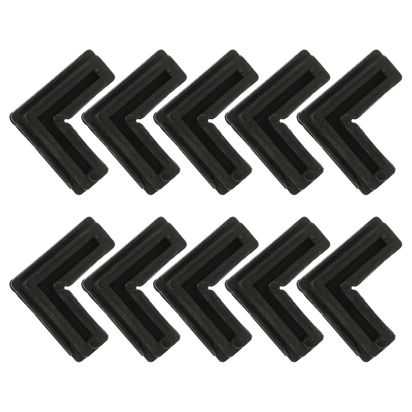 Équerres d'angle 90° plastique 10 pièces pour moustiquaires