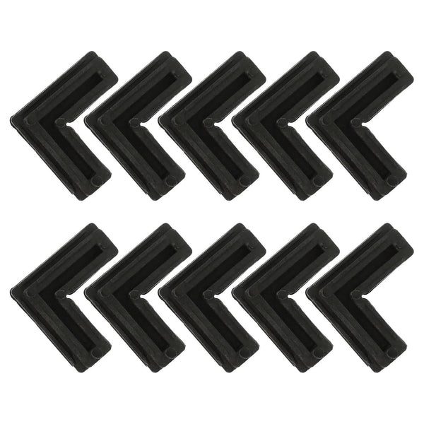 Équerres d'angle 90° plastique 10 pièces pour moustiquaires