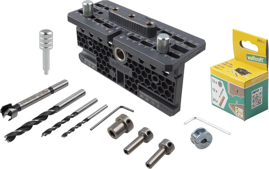 Wolfcraft 4665000 - Kit ferrures excentriques meubles démontables