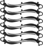 Clips de Gouttière Plastique Noir Lot de 50 Crochets Anti-Obstruction